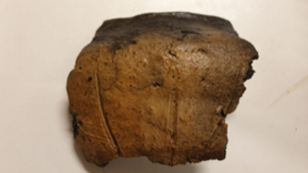 Foto van aardewerk uit de late IJzertijd